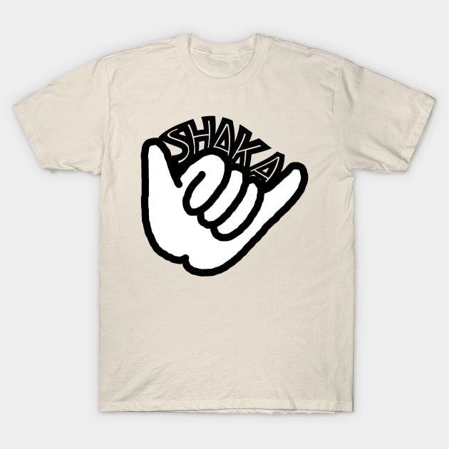 Shaka Hang Loose Design T-Shirt by Nobunagucci